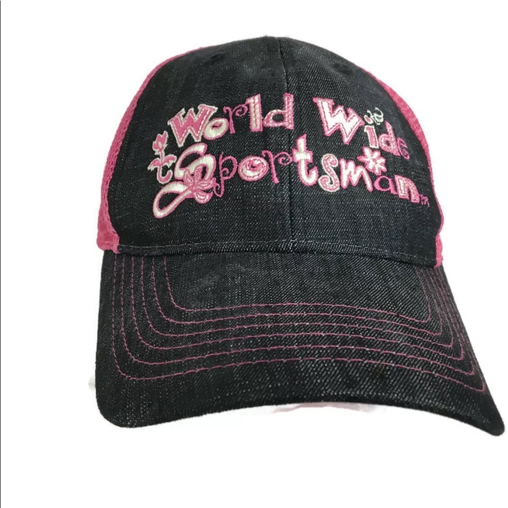 BASS PRO SHOPS Trucker Hat Mesh Pink Snapback